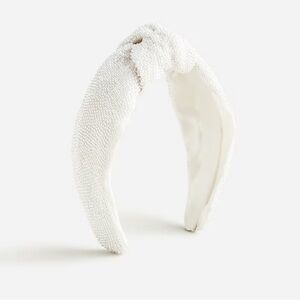 J. Crew - Beaded Pearl Knot Top Headband